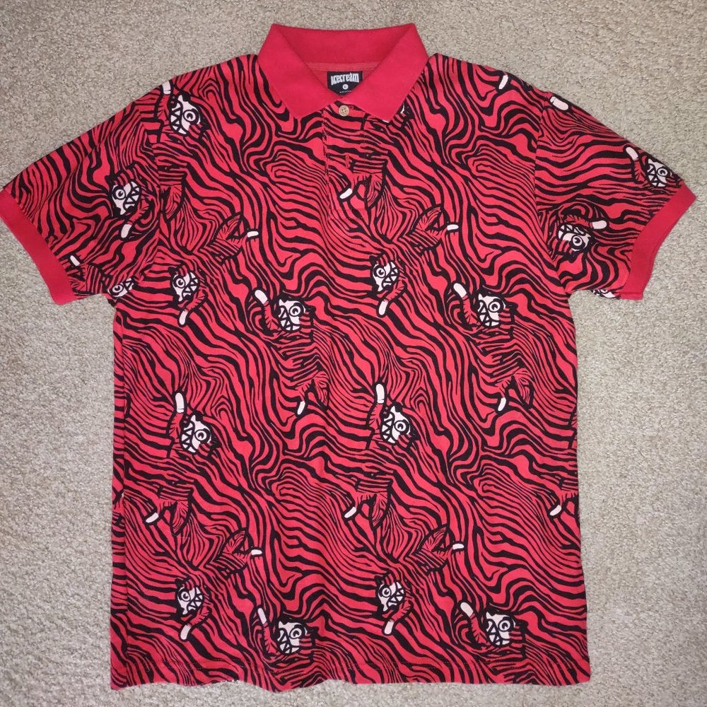 Ice Cream Red Tiger Polo - NWOT